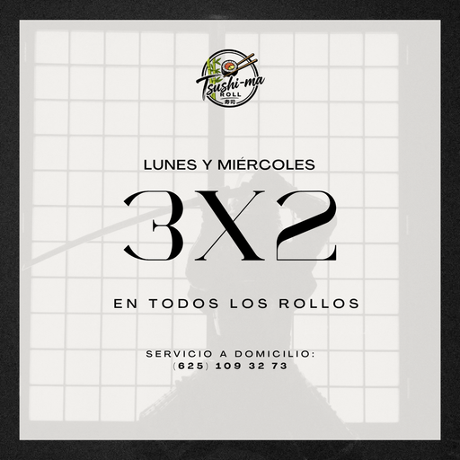 Disfruta de nuestra promoción de 3x2 en todos
