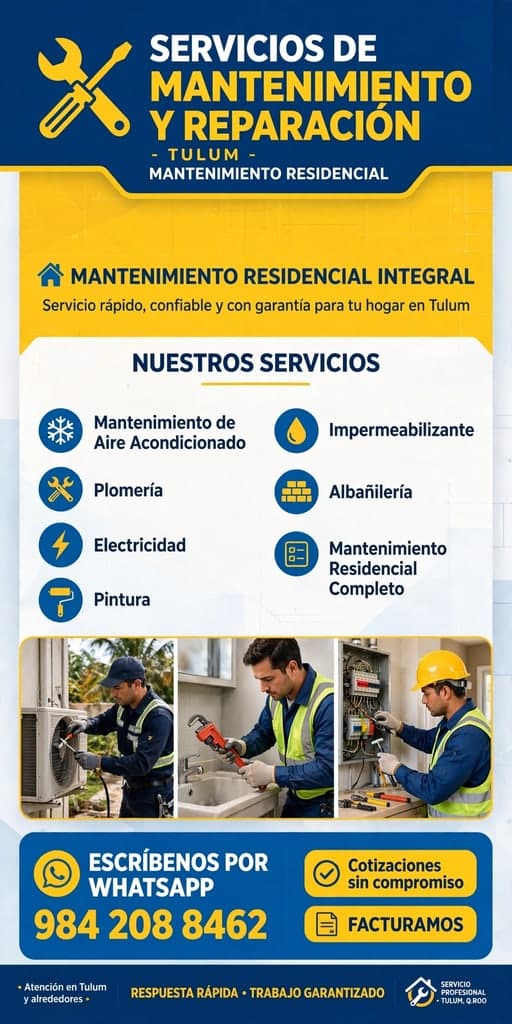 Mantenimiento Residencial Tulum